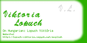 viktoria lopuch business card